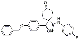 (S)-n-(4-fluorophenyl)-1-[hydroxy[4-(phenylmethoxy)phenyl]methyl]-4-oxo-cyclohexanecarboxamide Structure,182227-24-3Structure