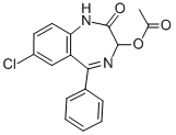 3-Acetoxy-7-chloro-1,3-dihydro-5-phenyl-2h-1,4-benzodiazepin-2-one Structure,1824-74-4Structure