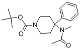 Tert-butyl 4-acetyl(methyl)amino-4-phenylpiperidine-1-carbamate Structure,182621-53-0Structure