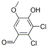 5,6-Dichlorovanillin Structure,18268-69-4Structure