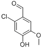 2-Chloro-4-hydroxy-5-methoxybenzaldehyde Structure,18268-76-3Structure