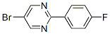 Pyrimidine, 5-bromo-2-(4-fluorophenyl)- (9ci) Structure,183437-94-7Structure