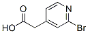 2-Bromo-4-pyridine acetic acid Structure,183483-29-6Structure