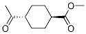 Cyclohexanecarboxylic acid, 4-acetyl-, methyl ester, trans- Structure,183996-94-3Structure