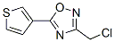 3-(Chloromethyl)-5-(3-thienyl)-1,2,4-oxadiazole Structure,184970-24-9Structure