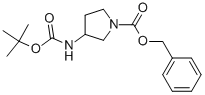 Benzyl 3-((tert-butoxycarbonyl)amino)pyrrolidine-1-carboxylate Structure,185057-49-2Structure