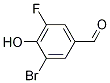 3-Fluoro-5-bromo-4-hydroxybenzaldehyde Structure,185345-46-4Structure