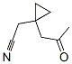 1-(2-氧代丙基)環(huán)丙烷乙腈結(jié)構式_185516-82-9結(jié)構式