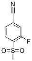 3-Fluoro-4-(methylsulfonyl)benzonitrile Structure,185946-05-8Structure