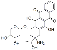 (3S)-3-氨基-5,12-二羥基-3-[(1R)-1-羥基乙基]-6,11-二氧代-1,2,3,4,6,11-六氫-1-并四苯基2-脫氧-beta-D-蘇-吡喃戊糖苷結構式_186353-53-7結構式