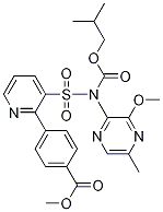 4-(3-(N-(異丁氧基羰基)-N-(3-甲氧基-5-甲基吡嗪-2-基)磺?；?吡啶-2-基)苯甲酸甲酯結(jié)構(gòu)式_186497-89-2結(jié)構(gòu)式