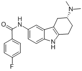 N-[(3r)-3-(dimethylamino)-2,3,4,9-tetrahydro-1h-carbazol-6-yl]-4-fluorobenzamidehydrochloride Structure,186544-26-3Structure