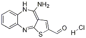 4-Aminothieno[2,3-b][1,5]benzodiazepine-2-carboxaldehyde hydrochloride Structure,186792-96-1Structure