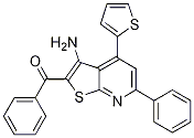 (3-Amino-6-phenyl-4-thiophen-2-yl-thieno[2,3-b]pyridin-2-yl)-phenyl-methanone Structure,188782-68-5Structure