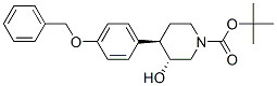 1-Piperidinecarboxylic acid, 3-hydroxy-4-[4-(phenylmethoxy)phenyl]-, 1,1-dimethylethyl ester, trans- Structure,188867-89-2Structure