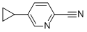 2-Pyridinecarbonitrile,5-cyclopropyl-(9ci) Structure,188918-74-3Structure