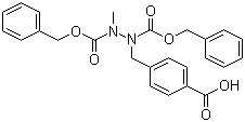 (4-Carboxybenzyl)methylbicarbamic acid dibenzyl ester Structure,18969-60-3Structure