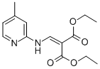 ((4-Methyl-2-pyridylamino)methylidene)malonic acid diethyl ester Structure,19056-88-3Structure