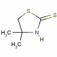 4,4-二甲基-2-噻唑烷硫酮結(jié)構(gòu)式_1908-88-9結(jié)構(gòu)式