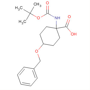 1-[N-(t-butoxycarbonyl)amino]-4-benzyloxycyclohexane-1-carboxylic acid Structure,191110-76-6Structure