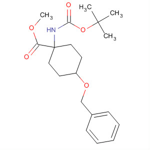 1-[N-(t-butoxycarbonyl)amino]-4-benzyloxycyclohexane-1-carboxylic acid methyl ester Structure,191110-77-7Structure