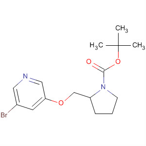 (S)-2-(5-溴-吡啶-3-基氧基甲基)-吡咯烷-1-羧酸叔丁酯結構式_191162-30-8結構式