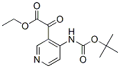 3-Pyridineacetic acid, 4-[[(1,1-dimethylethoxy)carbonyl]amino]-a-oxo-, ethyl ester Structure,191338-96-2Structure