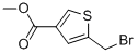 5-(Bromomethyl)-3-thiophenecarboxylic acid methyl ester Structure,191934-27-7Structure