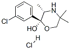 (2S,3S)-2-(3-氯苯基)-3,5,5-三甲基嗎啉-2-醇結(jié)構(gòu)式_192374-14-4結(jié)構(gòu)式