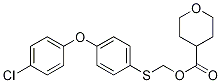 4-((4-(4-Chlorophenoxy)phenylthio)methyl)tetrahydro-2h-pyran-4-carboxylic acid Structure,193021-78-2Structure