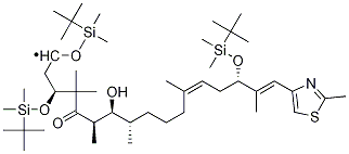 (3S,6R,7S,8S,12Z,15S,16E)-1,3,15-三-{[叔-丁基(二甲基)硅烷基]氧基}-7-羥基-4,4,6,8,12,16-六甲基-17-(2-甲基-1,3-噻唑-4-基)十七烷基-12,16-二烯-5-酮結(jié)構(gòu)式_193146-49-5結(jié)構(gòu)式