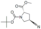 1,2-Pyrrolidinedicarboxylic acid, 4-cyano-, 1-(1,1-dimethylethyl) 2-methyl ester, (2S,4R)- Structure,194163-91-2Structure