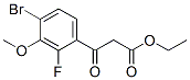 3-(4-Bromo-2-fluoro-3-methoxy-phenyl)-3-oxo-propionic acid ethyl ester Structure,194804-99-4Structure