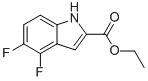 4,5-二氟-1H-吲哚-2-羧酸乙酯結(jié)構(gòu)式_194870-66-1結(jié)構(gòu)式