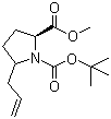 (2S)-5-allyl-1,2-pyrrolidinedicarboxylic acid 1-(tert-butyl) 2-methyl ester Structure,195964-65-9Structure