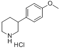 3-(4-Methoxyphenyl)piperidine hydrochloride Structure,19724-83-5Structure