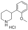 3-(2-Methoxyphenyl)piperidine hydrochloride Structure,19725-12-3Structure