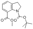 1-Tert-butyl 7-methyl indoline-1,7-dicarboxylate Structure,197460-40-5Structure