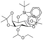 3-O-[(叔-丁基二苯基硅烷基]-6-O-(D,L-1-乙氧基乙基)-1,2:4,5-二-O-(1-甲基乙亞基)-D,L-myo-肌醇結(jié)構(gòu)式_197848-72-9結(jié)構(gòu)式