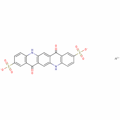 Aluminium 7,14-dioxo-5,7,12,14-tetrahydroquinolino[2,3-b]acridine-2,9-disulfonate (2:3) Structure,19795-24-5Structure