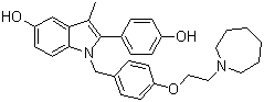 1-[4-(2-Azepan-1-yl-ethoxy)-benzyl]-2-(4-hydroxy-phenyl)-3-methyl-1h-indol-5-ol Structure,198481-32-2Structure