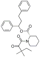 (2S)-1,3-二苯基丙基1-(3,3-二甲基-2-氧代戊酰基)哌啶-2-羧酸結(jié)構(gòu)式_200417-73-8結(jié)構(gòu)式