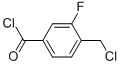 4-(Chloromethyl)-3-fluorobenzoyl chloride Structure,200418-17-3Structure