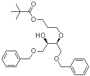 Propanoic acid, 2,2-dimethyl-,3-[(1s,2r)-2-hydroxy-3-(phenylmethoxy)-1-[(phenylmethoxy)methyl]propoxy]propyl ester Structure,200636-22-2Structure