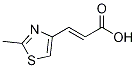 (E)-3-(2-甲基噻唑-4-基)丙烯酸結(jié)構(gòu)式_201142-75-8結(jié)構(gòu)式