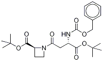 L-N-(3-芐氧基羰基氨基-3-(S)-叔丁基羧基-1-氧代丙基-氮雜丁烷-2-羧酸叔丁酯結(jié)構(gòu)式_201283-53-6結(jié)構(gòu)式