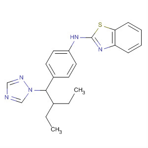 2-Benzothiazolamine, n-[4-[2-ethyl-1-(1h-1,2,4-triazol-1-yl)butyl]phenyl]- Structure,201410-53-9Structure