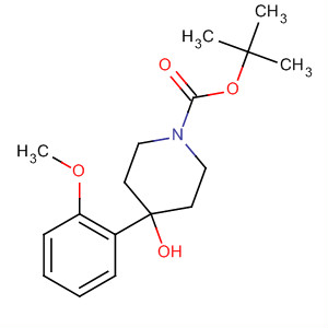 Tert-butyl 4-hydroxy-4-(2-methoxyphenyl)piperidine-1-carboxylate Structure,201609-28-1Structure