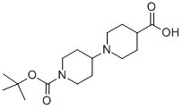 1-(1-(Tert-butoxycarbonyl)piperidin -4-yl)piperidine-4-carboxylic acid Structure,201810-59-5Structure