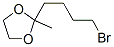 2-(4-Bromobutyl)-2-methyl-1,3-dioxolane Structure,20210-14-4Structure